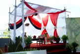 The Stage and Pelamin are Built Entirely Using Scaffold